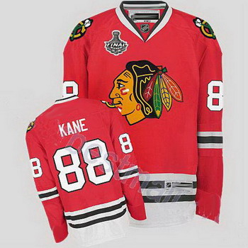 Cheap Chicago Blackhawks 88 Patrick Kane Red Jersey with Stanley Cup Finals Patch For Sale