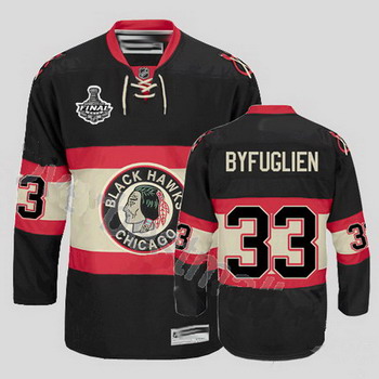 Cheap Chicago Blackhawks 33 Dustin Byfuglien Black New Third Jersey with Stanley Cup Finals Patch For Sale