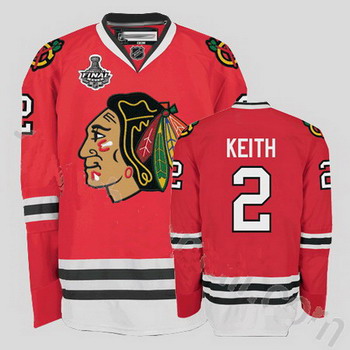 Cheap Chicago Blackhawks 2 Duncan Keith Stitched Red Jersey with Stanley Cup Finals Patch For Sale