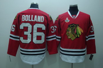 Cheap Chicago Blackhawks 36 Dave bolland red jerseys 2010 Champions cup For Sale