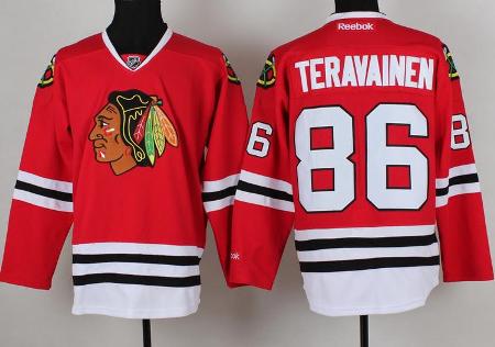 Cheap Chicago Blackhawks 86 Teuvo Teravainen Red NHL Hockey Jersey For Sale
