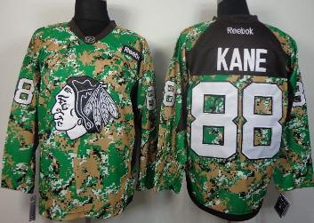 Cheap Chicago Blackhawks 88 Patrick Kane Camo NHL Hockey Jersey For Sale