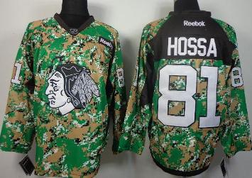 Cheap Chicago Blackhawks 81 Marian Hossa Camo NHL Hockey Jersey For Sale