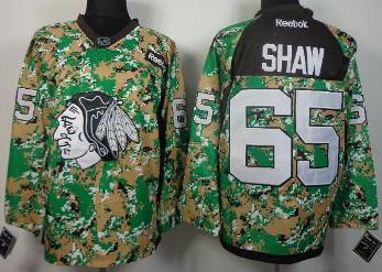Cheap Chicago Blackhawks 65 Andrew Shaw Camo NHL Hockey Jersey For Sale
