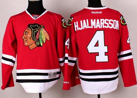 Chicago Blackhawks 4 Nikals Hjalmarsson Red Hockey NHL Jerseys