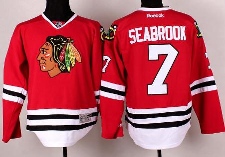 Cheap Chicago Blackhawks 7 Brent Seabrook Red Hockey NHL Jerseys For Sale