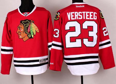 Chicago Blackhawks 23 Kris Versteeg Red Hockey NHL Jerseys