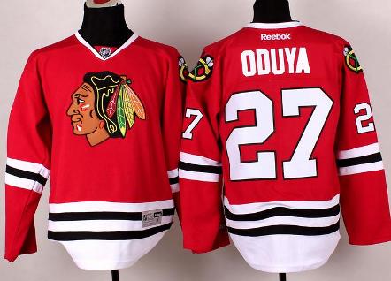Cheap Chicago Blackhawks 27 Johnny Oduya Red Hockey NHL Jerseys For Sale
