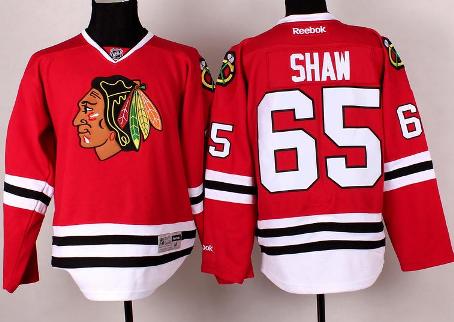 Cheap Chicago Blackhawks 65 Andrew Shaw Red Hockey NHL Jerseys For Sale