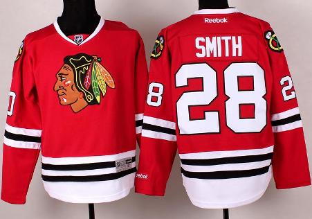 Cheap Chicago Blackhawks 28 Ben Smith Red Hockey NHL Jerseys For Sale
