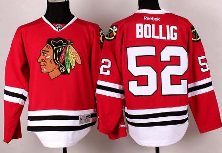 Chicago Blackhawks 52 Brandon Bollig Red NHL Jerseys