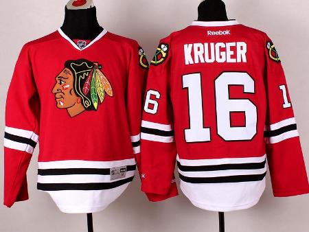 Cheap Chicago Blackhawks 16 Marcus Kruger Red NHL Jerseys For Sale