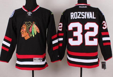 Cheap Chicago Blackhawks 32 Michal Rozsival Black 2014 Stadium Series NHL Jersey For Sale