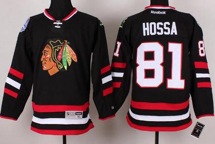 Cheap Chicago Blackhawks 81 Marian Hossa Black 2014 Stadium Series NHL Jersey For Sale