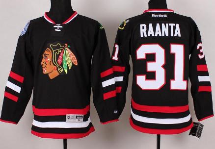 Cheap Chicago Blackhawks 31 Antti Raanta Black 2014 Stadium Series NHL Jersey For Sale