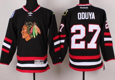 Cheap Chicago Blackhawks 27 Johnny Oduya Black 2014 Stadium Series NHL Jersey For Sale