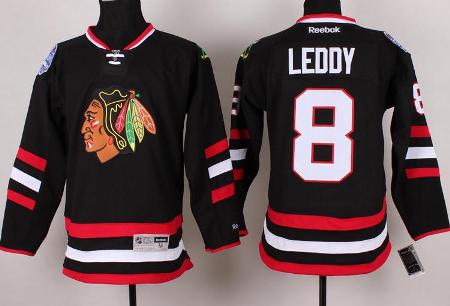 Cheap Chicago Blackhawks 8 Nick Leddy Black 2014 Stadium Series NHL Jersey For Sale