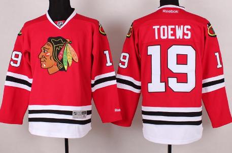 Chicago Blackhawks 19 Jonathan Toews Red NHL Jersey
