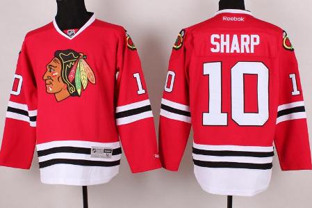 Chicago Blackhawks 10 Patrick Sharp Red NHL Jersey