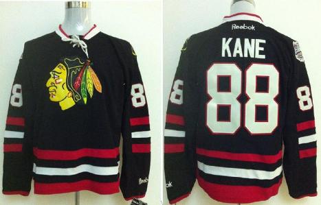 Cheap Chicago Blackhawks 88 Patrick Kane Black 2014 NHL Stadium Series Jerseys For Sale
