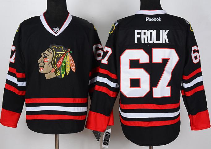 Cheap Chicago Blackhawks 67 Michael Frolik Black NHL Jerseys For Sale