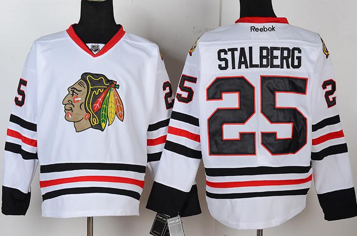 Chicago Blackhawks 25 Viktor Stalberg White NHL Jerseys