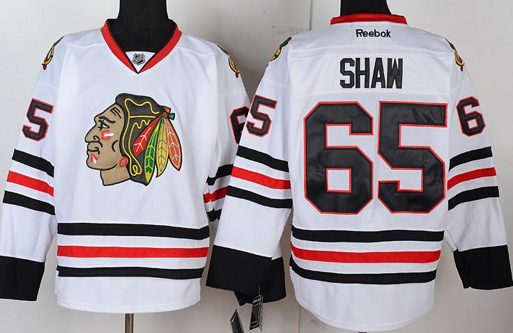 Cheap Chicago Blackhawks 65 Andrew Shaw White NHL Jerseys For Sale