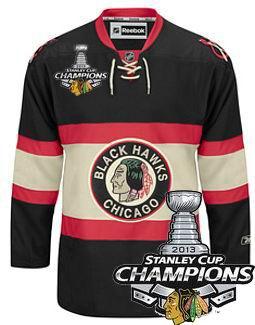 Cheap Chicago Blackhawks 37 Adam Burish Winter Classic Black 2013 Stanley Cup Champions Patch NHL Jerseys For Sale