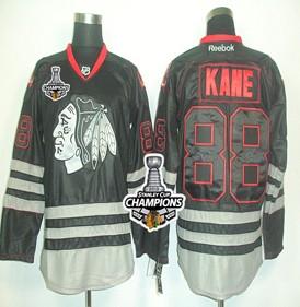 Cheap Chicago Blackhawks 88 Patrick Kane Black ICE Fashion 2013 Stanley Cup Champions Patch NHL Jerseys For Sale