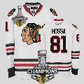 Cheap Chicago Blackhawks 81 Marian Hossa White 2013 Stanley Cup Champions Patch NHL Jerseys For Sale