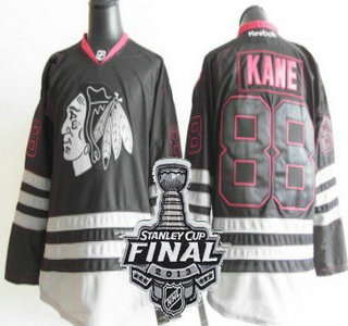 Cheap Chicago Blackhawks 88 Patrick Kane Black Ice NHL Jerseys With 2013 Stanley Cup Patch For Sale
