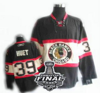 Cheap Chicago Blackhawks 39 Cristobal Huet New 3RD NHL Jerseys With 2013 Stanley Cup Patch For Sale
