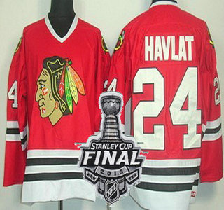 Cheap Chicago Blackhawks 24 Martin Havlat Red CCM NHL Jerseys With 2013 Stanley Cup Patch For Sale