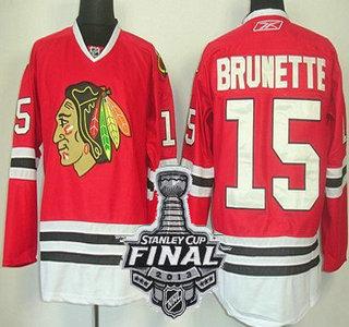 Cheap Chicago Blackhawks 15 Andrew Brunette Red NHL Jerseys With 2013 Stanley Cup Patch For Sale
