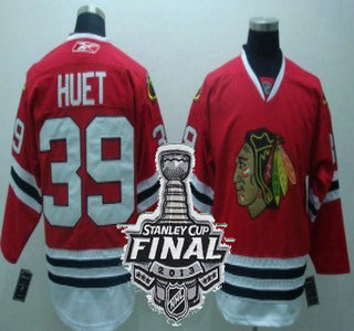 Cheap Chicago Blackhawks 39 Cristobal Huet Red NHL Jerseys With 2013 Stanley Cup Patch For Sale