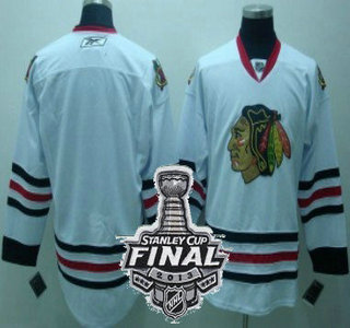 Cheap Chicago Blackhawks Blank White NHL Jerseys With 2013 Stanley Cup Patch For Sale