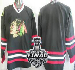 Cheap Chicago Blackhawks Blank Black NHL Jerseys With 2013 Stanley Cup Patch For Sale