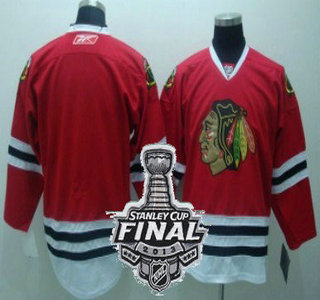 Cheap Chicago Blackhawks Blank Red NHL Jerseys With 2013 Stanley Cup Patch For Sale