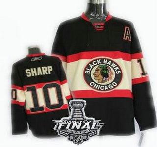 Cheap Chicago Blackhawks 10 Patrick Sharp New 3RD NHL Jerseys With 2013 Stanley Cup Patch For Sale