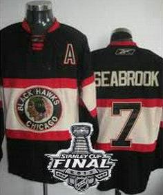 Cheap Chicago Blackhawks 7 SEABROOK New 3RD NHL Jerseys With 2013 Stanley Cup Patch For Sale