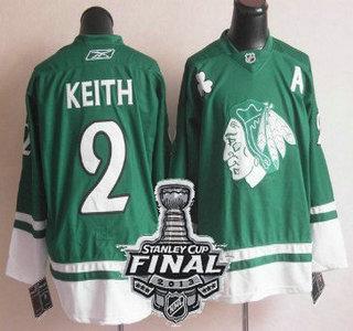 Cheap Chicago Blackhawks 2 Keith Green NHL Jerseys With 2013 Stanley Cup Patch For Sale