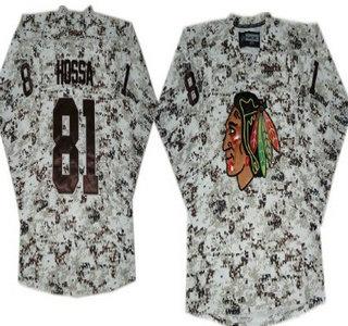 Cheap Chicago Blackhawks 81 Marian Hossa White Camo NHL Jerseys For Sale