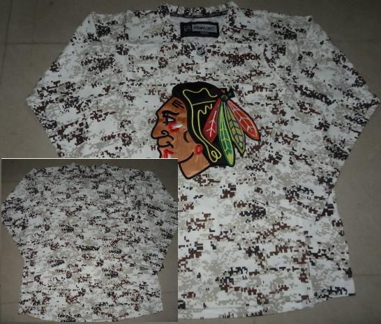 Cheap Chicago Blackhawks Blank White Camo NHL Jerseys For Sale