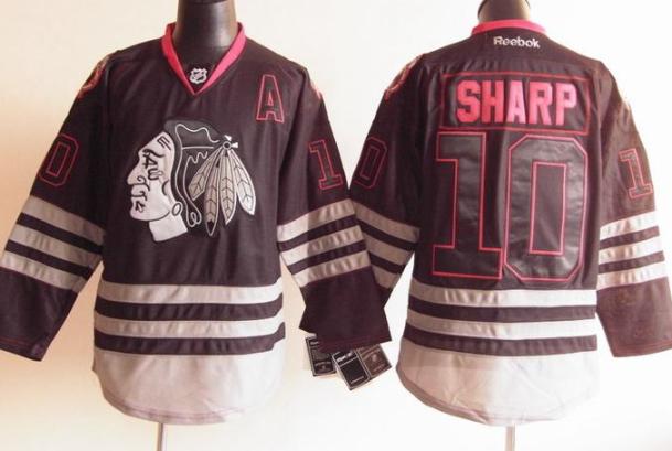 Cheap Chicago Blackhawks 10 Patrick Sharp 2012 Black NHL Jerseys For Sale