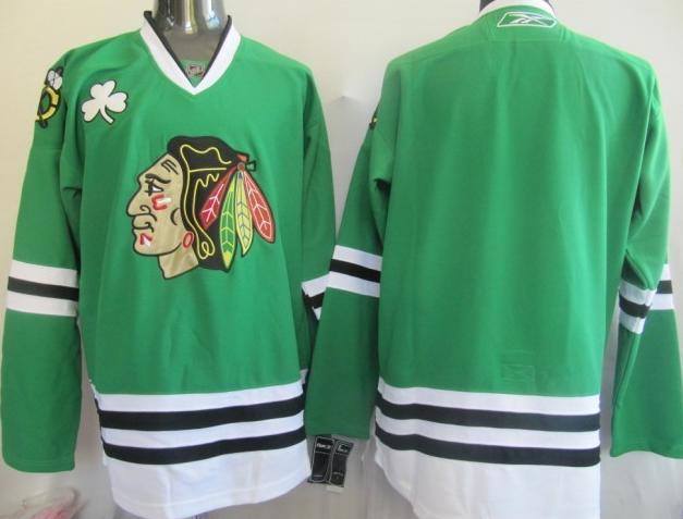 Chicago Blackhawks Blank Green jerseys Chicago Blackhawks Blank Green jerseys