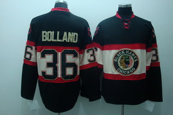 Cheap Chicago Blackhawks 36 Bolland Black Jerseys New Third 2010 STANLEY CUP CHAMPIONS For Sale