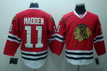 Cheap Chicago Blackhawks 11 John Madden Red Jerseys For Sale