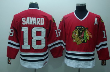 Cheap Chicago Blackhawks 18 Denis savard red Jersey A patch CCM For Sale