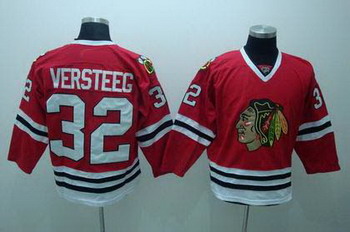 Cheap Chicago Blackhawks 32 VERSTEEG jersey red Jerseys For Sale