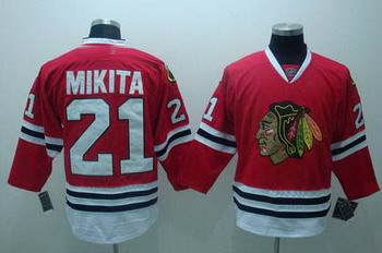 Cheap Chicago Blackhawks 21 Stan Mikita Hockey Red Jerseys For Sale